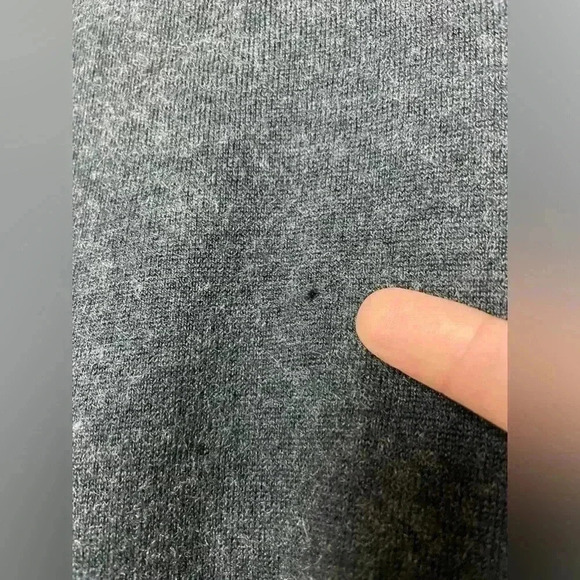 JARBO Women's Small V-Neck Sweater Tank Knit Silk Cashmere Charcoal Grey Minimal - Picture 7 of 13